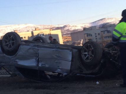В Магадане перевернулась очередная иномарка в Магадане &laquo; автомагадан